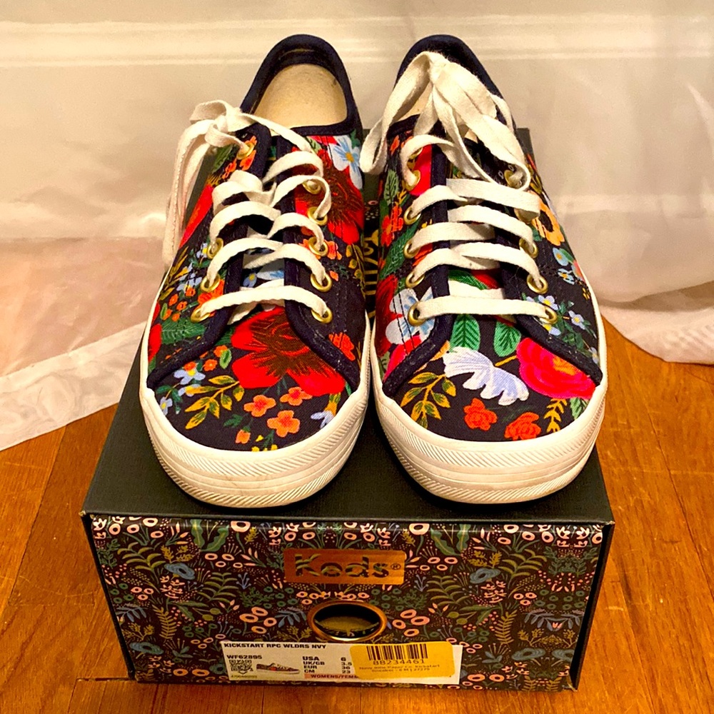 Keds x Rifle Paper Company shoes.  Gently worn and so cute